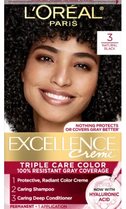 Crème Triple Care Permanent Hair Color for 100% Gray Hair Coverage