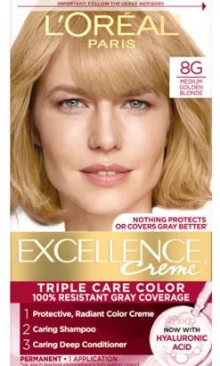 Crème Triple Care Permanent Hair Color for 100% Gray Hair Coverage