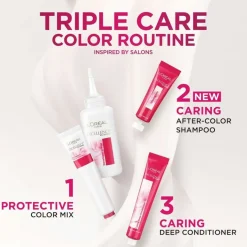 Crème Triple Care Permanent Hair Color for 100% Gray Hair Coverage