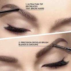 Definer Mechanical Waterproof Ultra-Fine Tip Eyebrow Pencil with Spoolie Brush