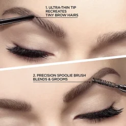 Definer Mechanical Waterproof Ultra-Fine Tip Eyebrow Pencil with Spoolie Brush