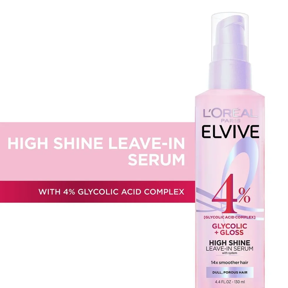 Elvive Glycolic + Gloss High Shine Leave-in Serum for Glossy Hair