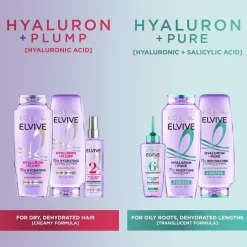 Hyaluron + Pure 72H Rehydrating Conditioner, Oily Hair