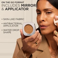 Hyaluron Tinted Balm Foundation for Mature Skin with Buildable Light to Medium Coverage