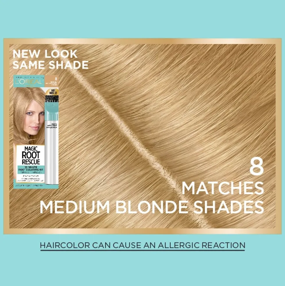Permanent 10-Minute Root Coloring Kit for 100% Gray Hair Coverage