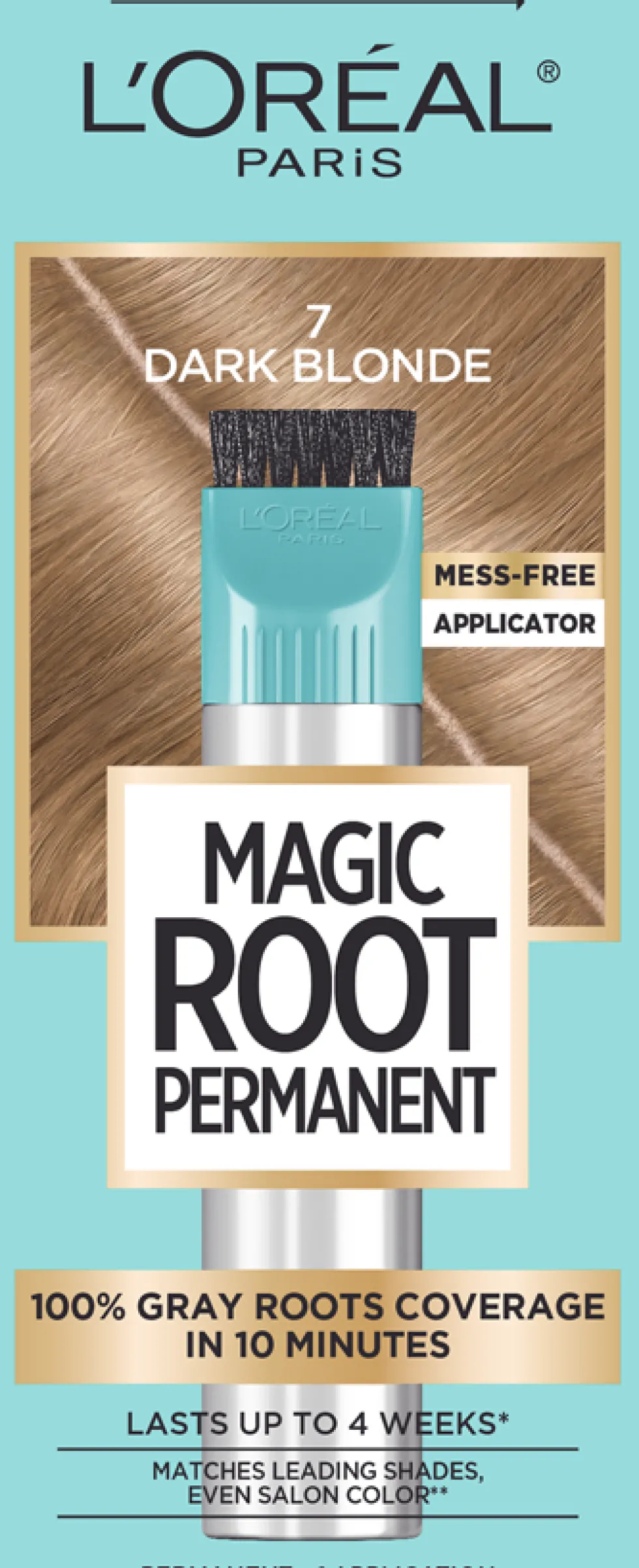 Permanent 10-Minute Root Coloring Kit for 100% Gray Hair Coverage
