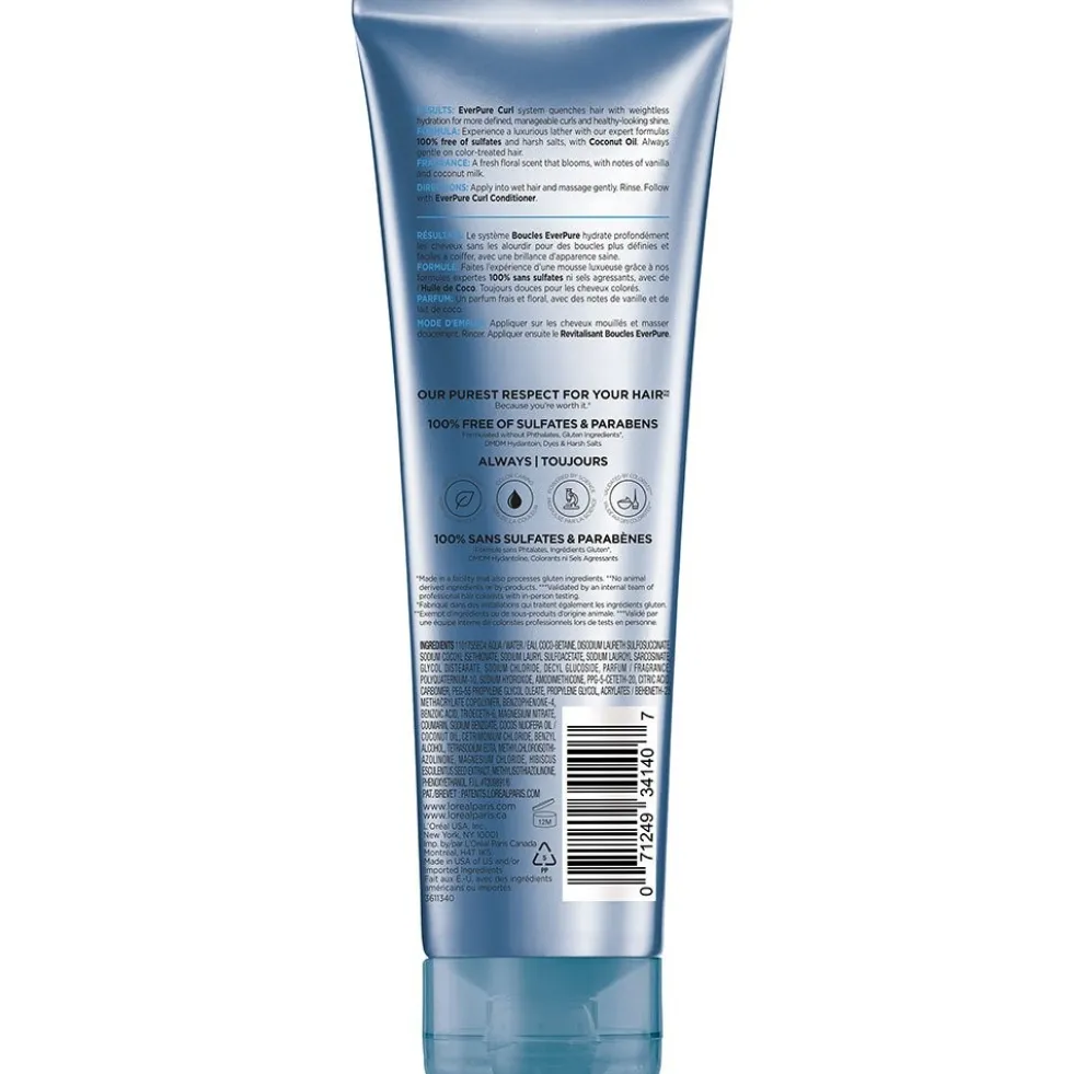 Sulfate Free Curl Shampoo for Bouncy, Shiny Curl Hair