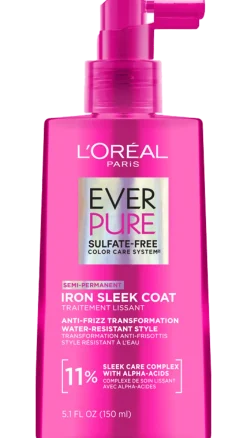 Sulfate Free Iron Sleek Coat Smoothing Treatment for Frizzy Hair
