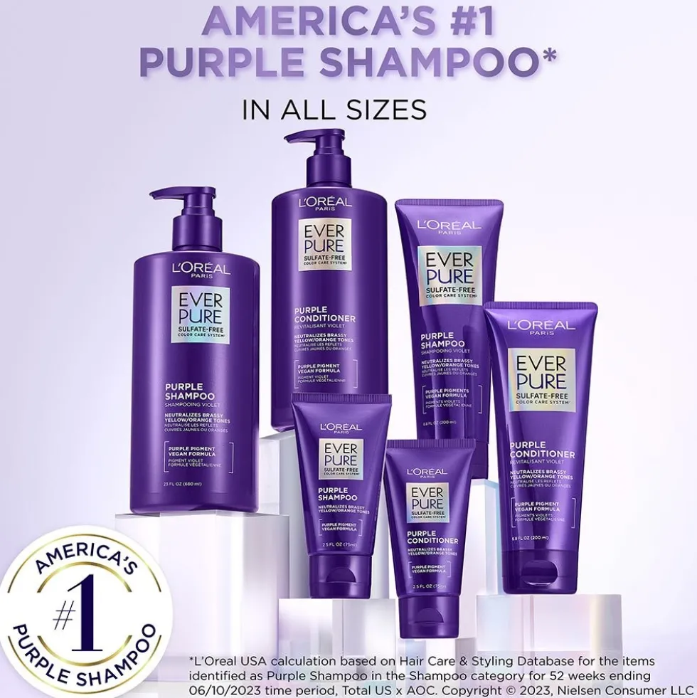 Sulfate Free Purple Conditioner for Toning Blonde Hair