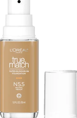 True Match Super-Blendable Skincare Infused Foundation for Buildable Medium Coverage