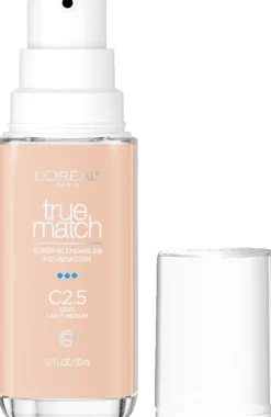 True Match Super-Blendable Skincare Infused Foundation for Buildable Medium Coverage