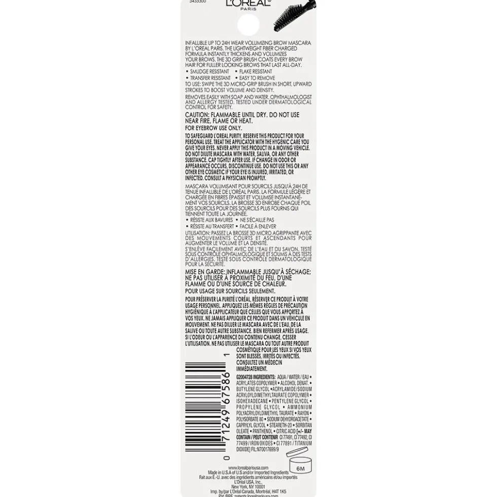 Volumizing 24H Wear Brow Mascara